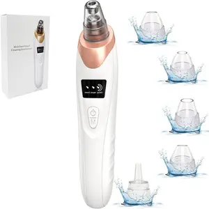 2026 Newest Blackhead Remover Pore Vacuum, USB Rechargeable Blackhead Extractor, Blackhead Extractor Tool with 3 Adjustable Suction Levels, 5 Probes Pore