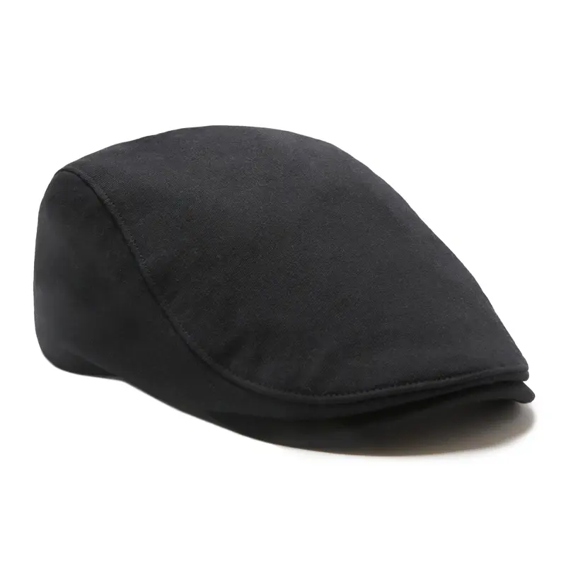 Casquette Boston Scally Co The Peaky Hat 8 Panneaux - Noir, Homme XXL
