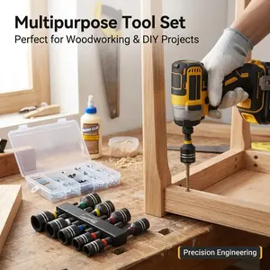 8-Piece Strong Magnet Impact Socket Wrench Set, 6-13mm, S2 Alloy Steel, N52 Magnet, 1/4" Hex Handle, Universal for Drill/impact Driver, Auto Repair/DIY