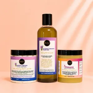 Moisture and seal (16oz each-Pomade, oil, hair cream) -  Haircare for a moisturized, nourished scalp and hair, Hydrate