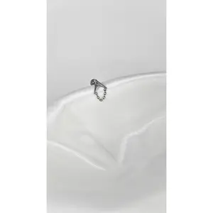 Geometric Titanium Labret Stud