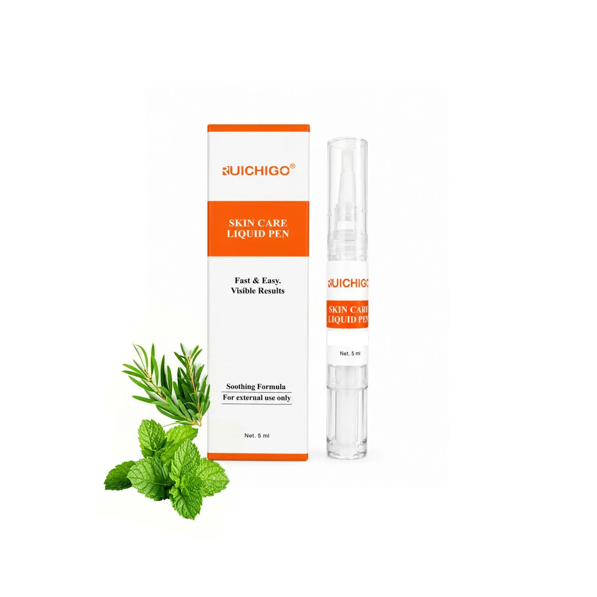 Gentle Blemish Eraser Pen with Natural Herbal Formula for Skin Repair, Precise Applicator to Restore Skin on the Face and Body