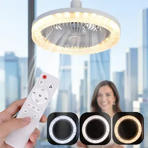 40w LED Ceiling Fan Light, Adjustable Lamp (3000k-6000k), Remote Control, Quiet Design, Ideal for Home, Office, Party Decorations