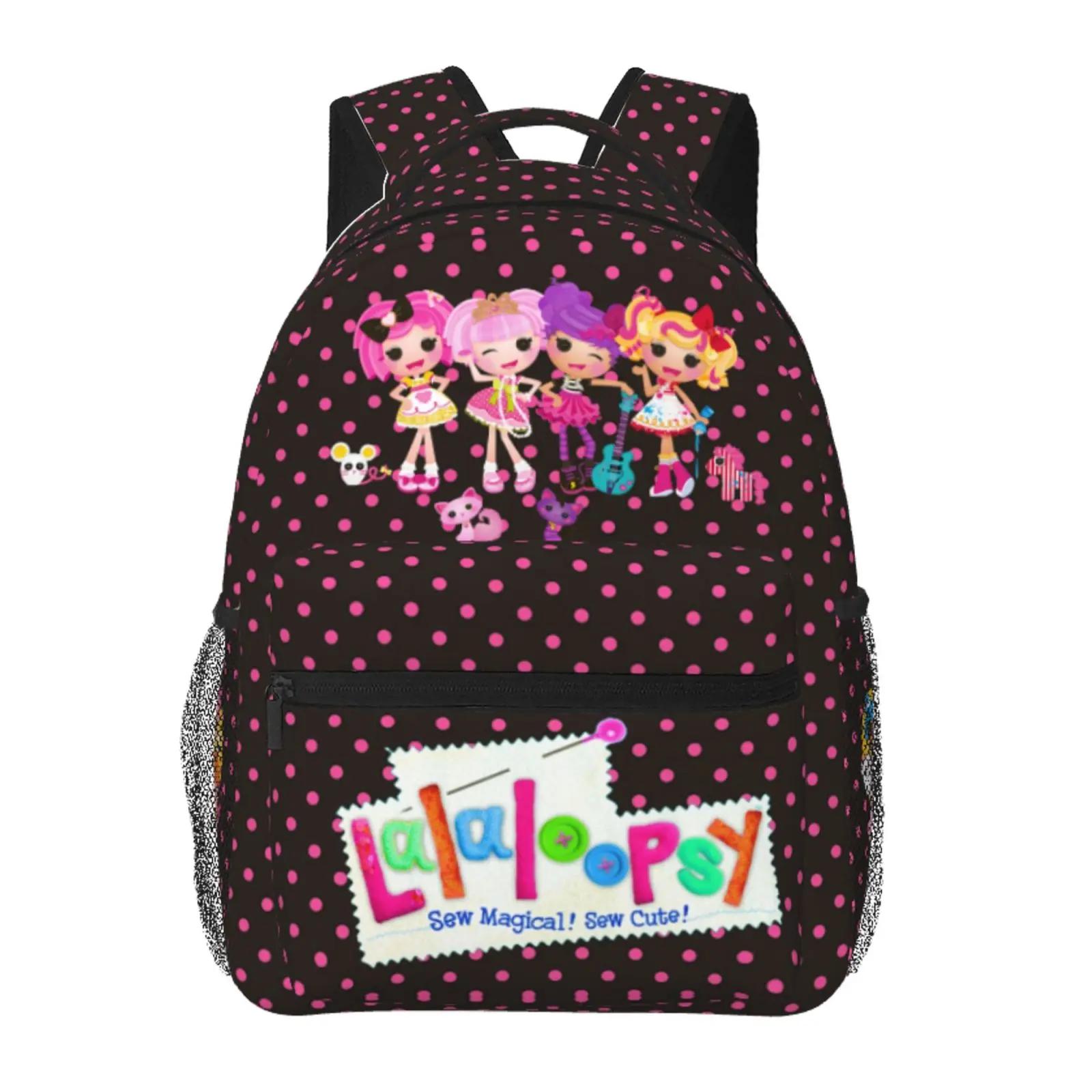 Lalaloopsy casual backpack We're Lalaloopsy Netflix student bag for Kids & Adults MGA Lalaloopsy lightweight backpack with Adjustable, Padded Straps，Multiple Pockets，back to school supplies