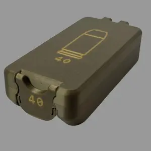 40Cal Ammo Case 50 Rounds Compact Locking Storage for Range Days 3D Printed Durable Secure Closure Easy Access Transport