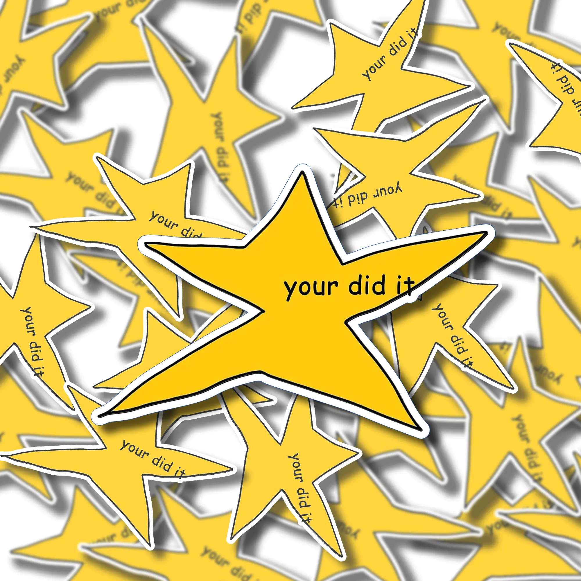 Your Did it Sticker - Sticker for Laptop, Meme Sticker, Funny Sticker,  Sticker for Water Bottle, Gothic Sticker Waterproof Gift Decoration