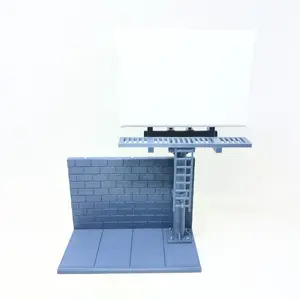 Amaroids Small Canvas Billboard Stackable Extendable Brick Wall & Sidewalk