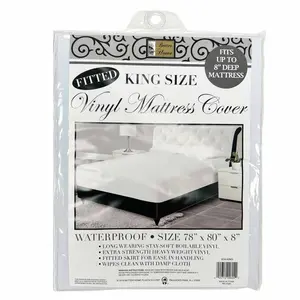 Waterproof Vinyl Mattress Cover Zippered Encasement Bed Bug Dust Proof Twin Full Queen King