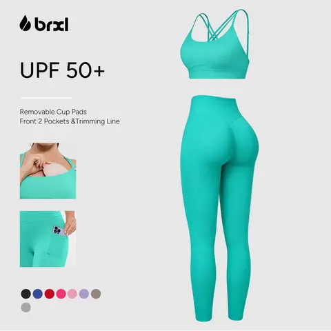 BRXL  Women's High-Waist 25-Inch Yoga Pants - Butter-Soft Leggings with Hip-Sculpting Design #FitnessWorkout #OutdoorFun #HolidayWarm-Up#sohochi #backtoschool