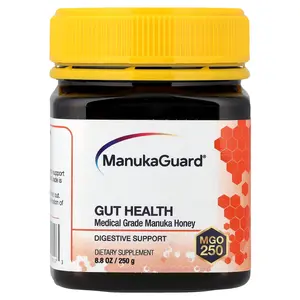 ManukaGuard Medical Grade Manuka Honey, Gut Health, MGO 250, 8.8 oz (250 g)