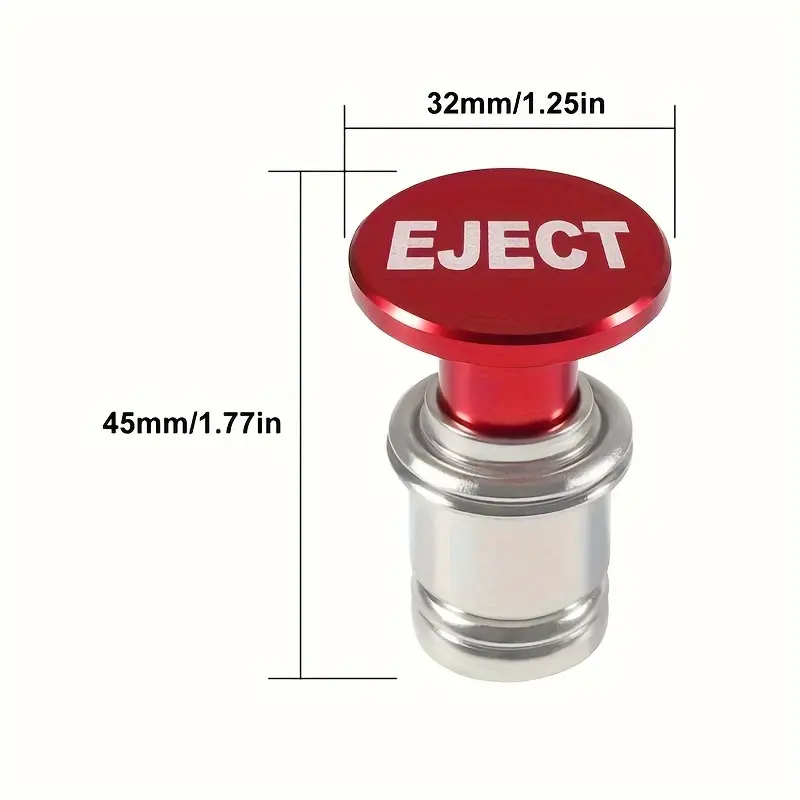Eject Fire Missiles Button Car Cigarette Lighter, 12V Replacement, Car  Interior Decoration for Most Vehicles car charms