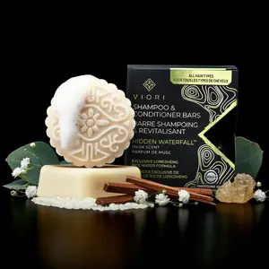 VIORI Beauty Shampoo & Conditioner Bar Set | Hidden Waterfall Scent