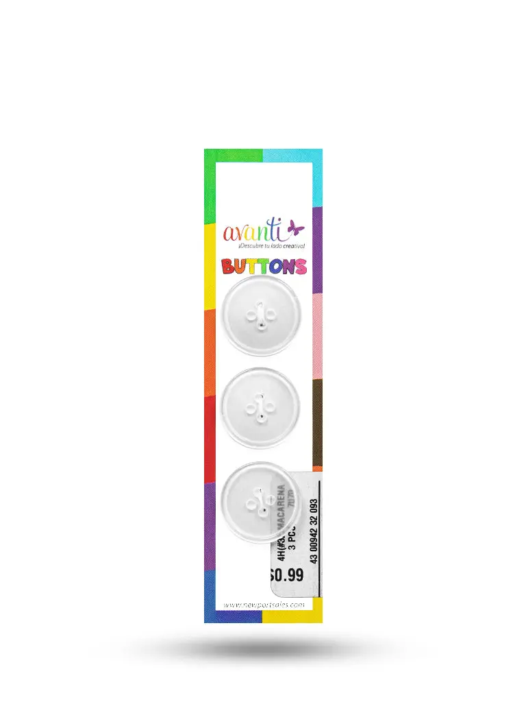 Sewing Buttons – 32L (20mm / 0.79 inches) with 4 Holes – Perfect for Coats, Blazers & Home Decor, 12-Pack