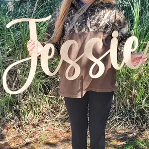 Wooden Name Sign - Nursery Sign - Family Name - Photo Backdrop - Just Married - DIY Wedding Decor Wooden Photo