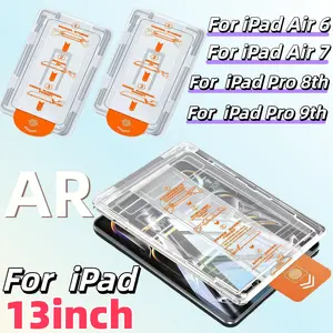 2-Pack HD Tempered Glass Screen Protector for iPad 13-Inch, Compatible with iPad Pro 8/9 & iPad Air 6/7, Easy Install, Anti-Scratch, No Bubbles, Protection