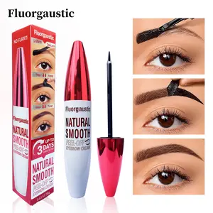 Easy-Peel Eyebrow Gel Waterproof Sweat-resistant Black Dark Brown Semi-permanent Long-lasting Wear Protective Film All Eyebrow Shapes Eyebrow Tint Kit Liquid Makeup Eyebrow Dye All Skin Types All-day Wear Vacation Fitness Perfect Gift For Women Girls Moms