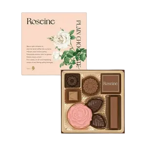 Mary's Roseine Mini Rose Chocolate Bouquet Gift Box 8pcs 35g - Valentine's Day Limited Edition, 58% Cacao, Milk & Strawberry Flavors - Perfect Date Companion Gift