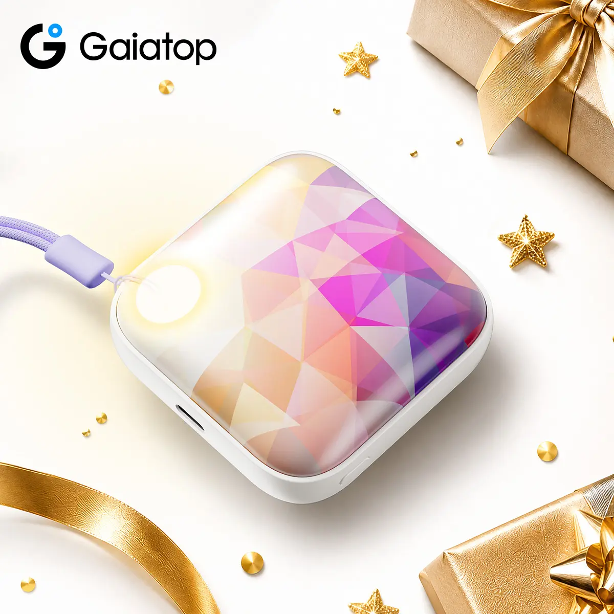 [Flashlight Design] GAIATOP Portable Hand Warmer, Reusable Electric Pocket Heater with 3 Temp Modes, Handy Commuting Gift tiktokshopspringglowup