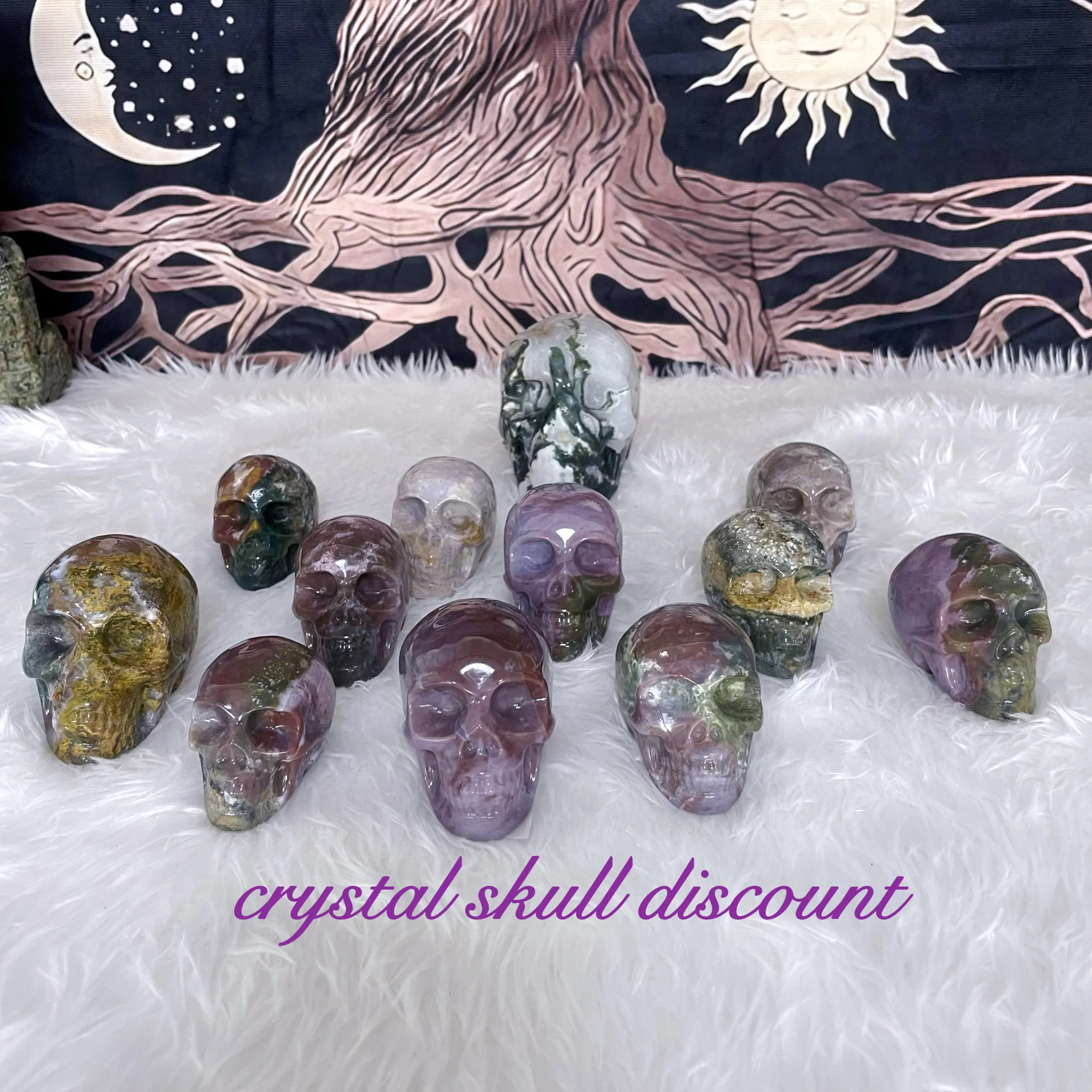 (hangtecrystal) crystal oj skull Home furnishings and decorations