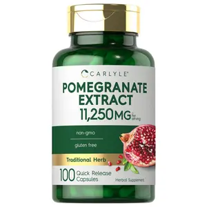Carlyle Pomegranate Extract | 11250mg | 100 Capsules | Non-GMO, Gluten Free Supplement | Traditional Herb