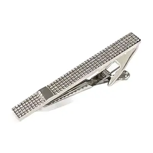 MENDEPOT Pyramid And Smooth Bar Pattern Tie Clip Men Birthday Gift Tie Bar Gift