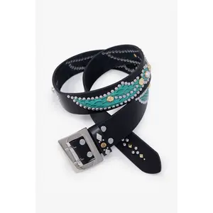 mnml Vintage Faux Python Belt