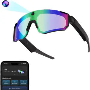 2026 AI Smart Glasses with 4K Camera - Voice Control Sunglasses with Object Recognition & Bluetooth Calls - Polarized Video Running Glasses for Cycling, Skiing, Hiking & Outdoor Sports