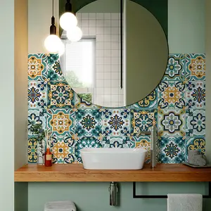 30pcs 4x4 inch Geometric Vinyl Stickers for Walls Kitchen Bathroom Stair Decals Peel and Stick DIY Wall Decorative Ornaments Classic Houndstooth Pattern Reusable Plastic