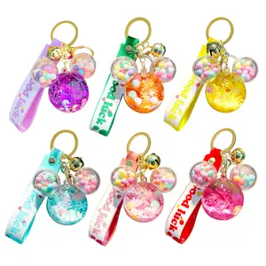 Acrylic sand-like cartoon keychain, pendant accessory, can be used to make name card holders, phone cases, school bags, cute dolls, car keys, gifts and other items.
