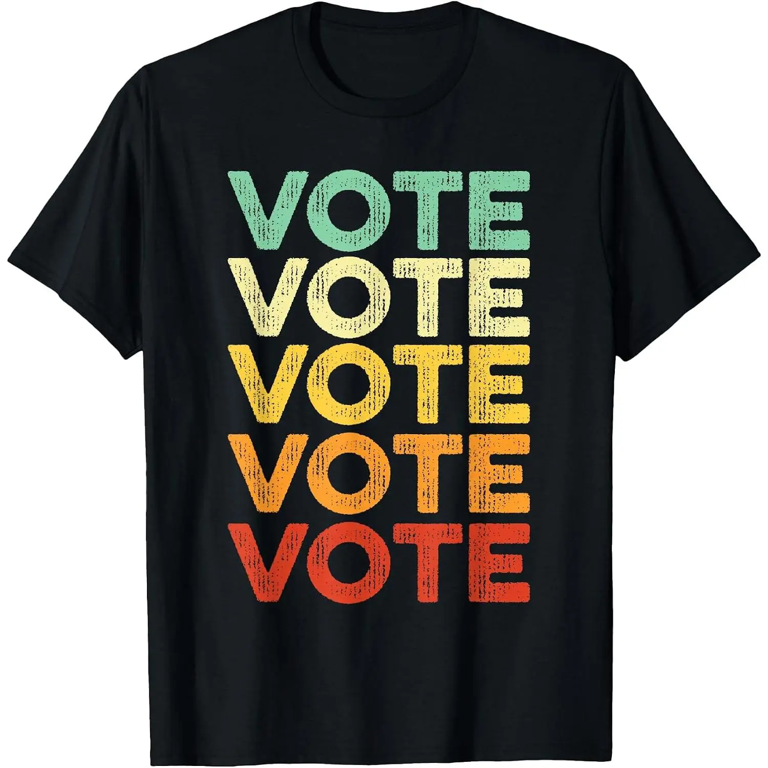 Vote Shirt Women Men Retro Vintage Election 2026 Voter T-Shirt Womens Cotton Short Sleeve Summer Casual Graphic Crew Neck Tee Black