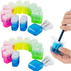 24 count 2 Holes Small Manual Pencil Sharpener with Lid,for ,School
