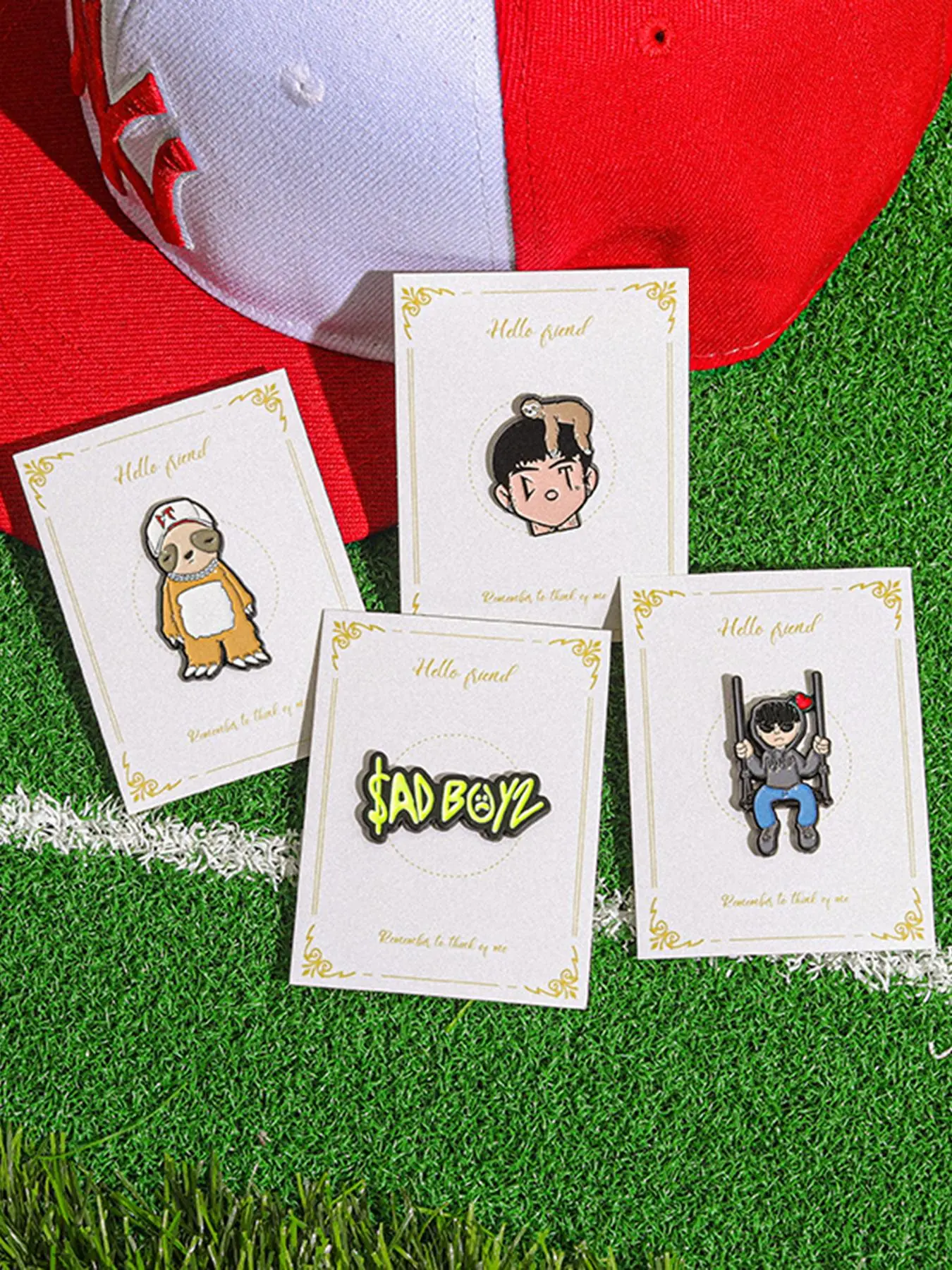 Cartoon Design Baseball Cap Clips, Creative Design Brooches, Pin, Hat Pins, Fashionable Alloy Accessories for Men and Women, Fashion Accessory
