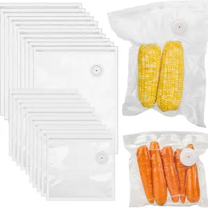 15 Pcs Vacuum Sealer Bags for Food,BPA-Free Sous Vide Submersion Bags Reusable for Microwave Heating, Cooking and Freezer Storage, Compatible with Most Handheld Sealers and Vacuum Sealer Machines, Vacuum Plastic Bag