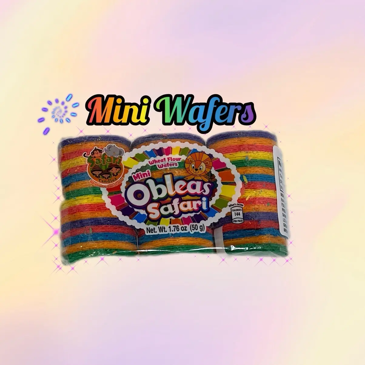 Mini Multicolor Wafer Snack for Snacking Dry