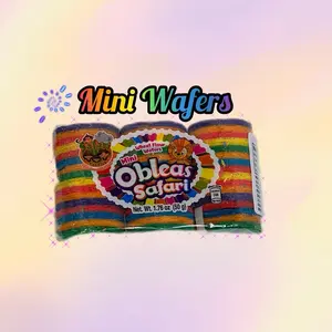 Mini Multicolor Wafer Snack for Snacking Dry