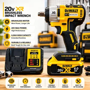 Dewalt DCF880 Brushless Impact Wrench Rechargeable Electric Lithium 203Nm Cordless Power Tools