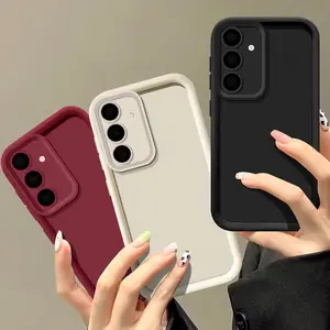 Soft TPU Case for Samsung Galaxy A55 A54 A53 A35 A15 A16 A25 5G S24 S22 S25 Ultra S23 FE Candy Color Silicone Phone Cover