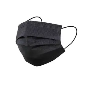 Earloop 3ply Disposable Face Mask 50pcs per Box in Black Blue White Pink Colors KF94 color mask