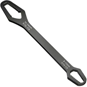 Universal Wrench Double Head Self Tightening Wrench, 8mm 24mm Adjustable Repair Tool, Silver Color &, Ideal for Maintenance, Self Locking Wrench