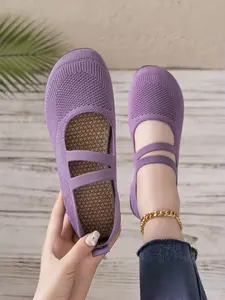 Simple Ballet Flats, Elegant Mary Jane Shoes, Versatile Shoes, Perfect for Work, Casual Wear, Travel, Soft Comfort Fit, Footwear, Soft Sole Flats