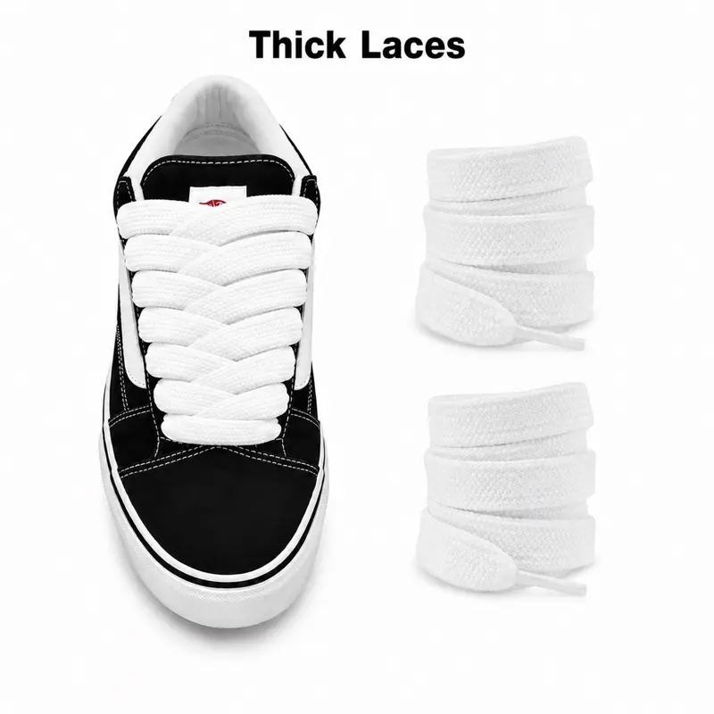 Thick Show Laces Trendy Shoe Laces Chunky Shoe Laces