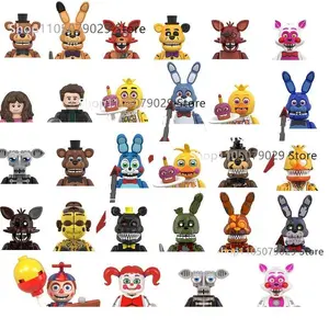 NEW FNAF Nights Game Figure Mini Figures Building Blocks Skeleton Thriller Toys gift kids toys mould king