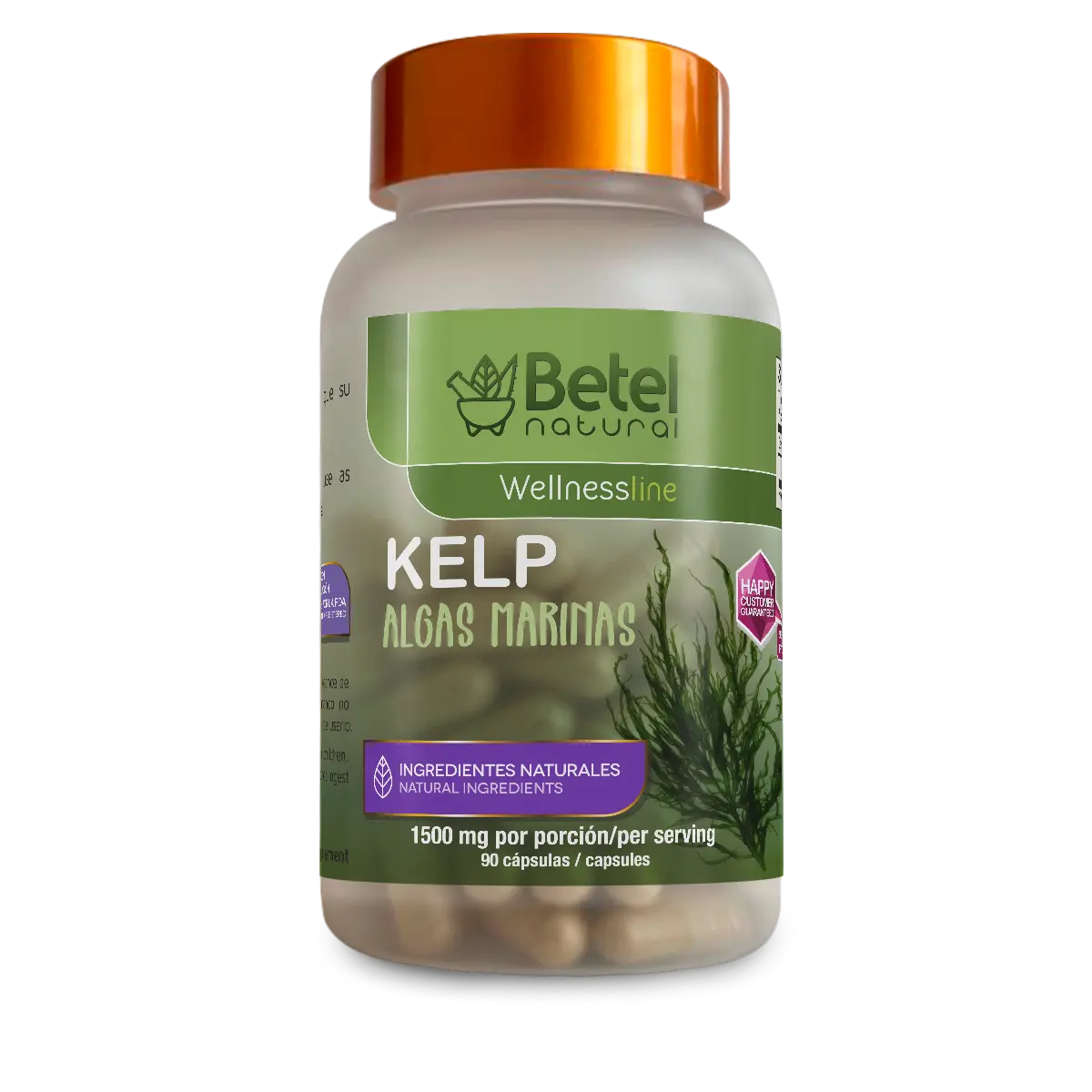 Organic Edible Betel Kelp Dietary Healthcare Supplement, 90 Capsules, 1500mg Protein - Adult Immune Support, Natural Daily Detox Purifier