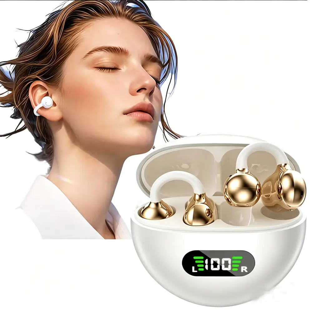 Clip On Open Ear Wireless  Sports Earbuds  for Running Gym Workout Cycling & Daily Outdoor Activities