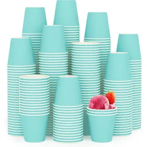 300Pack 3 oz Sky Blue Paper Mouthwash Cups, Small Disposable Bathroom Cups for Home, Picnic, Travel and Event