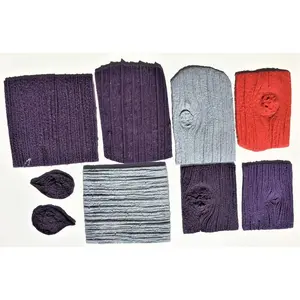 9 Piece Wood Design Concrete Stamp and Masonry Forms Kit (Small Stamps), Ideal for Smaller Concrete Projects, Countertop Edges, Trees and Wood Furniture