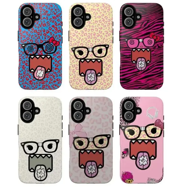 Cartoon Domo-kun design phone case, compatible with iPhone 17