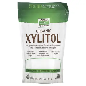 NOW Foods Real Food, Organic Xylitol, 1 lb (454 g)