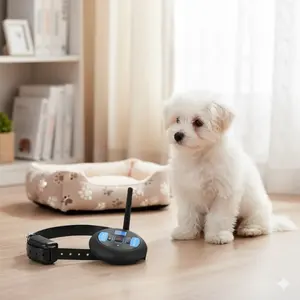 Wireless Dog Fence Containment System - Waterproof ABS Plastic Boundary Alert, Safe Stimulation Collar for Training Small, Medium, Large Canines