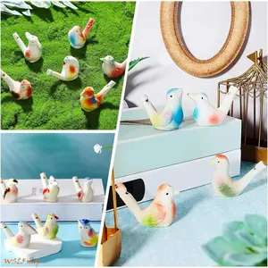 Ceramic Bird Whistle Toy with Water Sound Effect, Interactive Bird Call Whistle for Kids & Adults, Handcrafted Musical Bath Toy, Sensory Play Gift, Easter Basket Stuffer, Birthday Party Favor